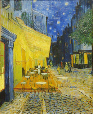 Cafeterras bij nacht van Vincent van Gogh